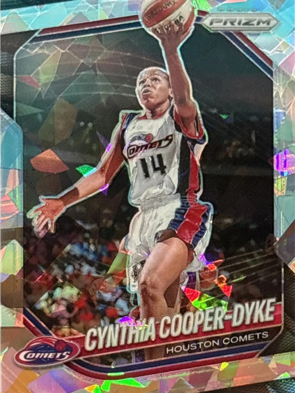 Panini Prizm Cynthia Cooper-Dyke Rainbow Prizm Basketball Card